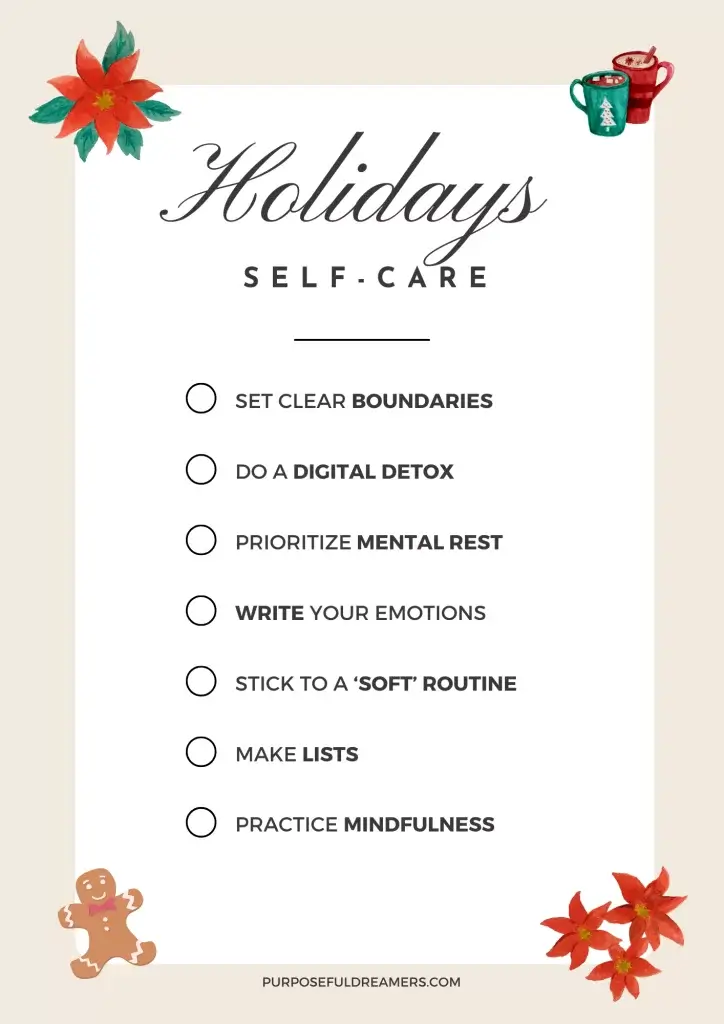 Holiday Self-Care Checklist