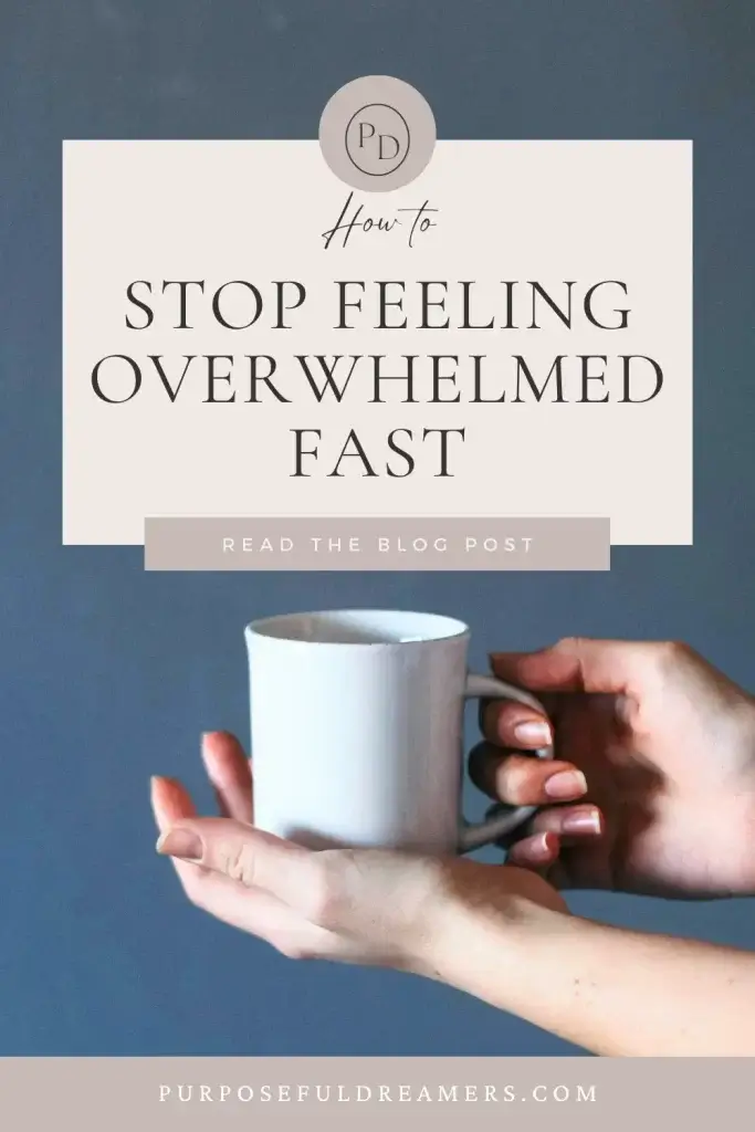 How to Stop Feeling Overwhelmed Fast