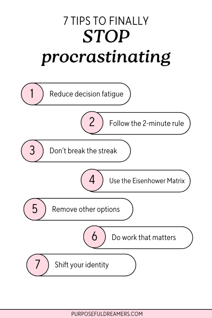 Tips to Finally Stop Procrastinating