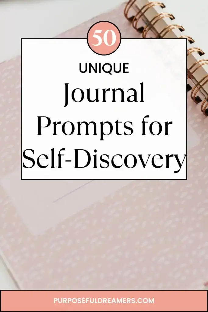 Pink Journal with Prompts for Self-Discovery
