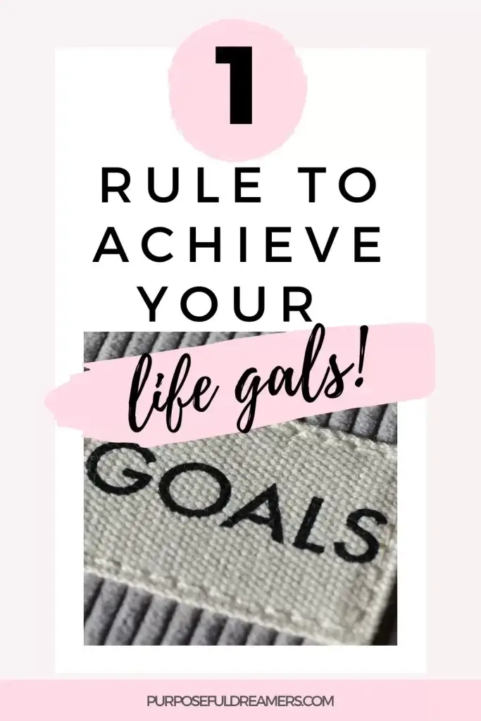 Rule to Achieve Your Goals