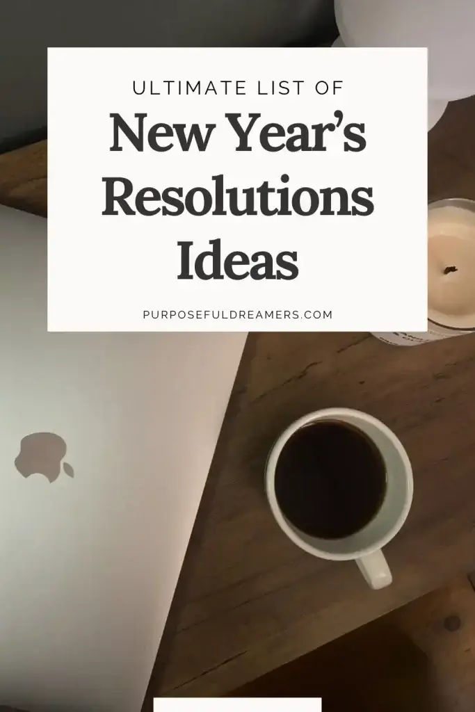 New Year's resolutions ideas