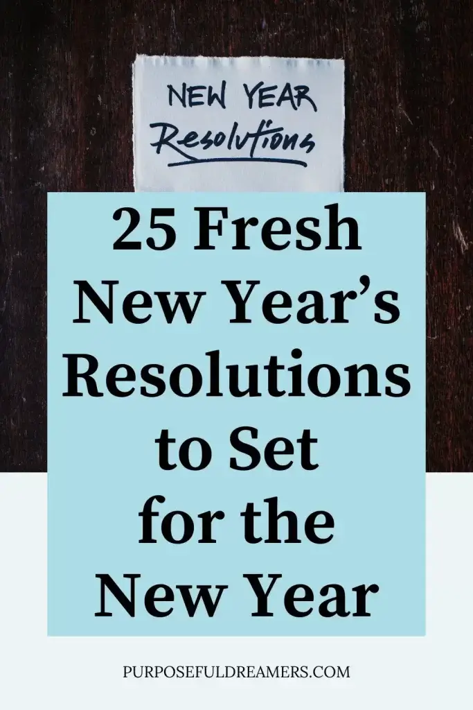 Fresh New Year's Resolutions