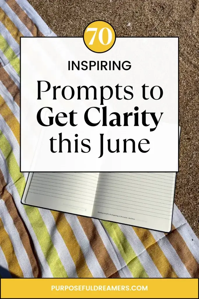 Journal on a Beach Towel for June Journaling for Clarity